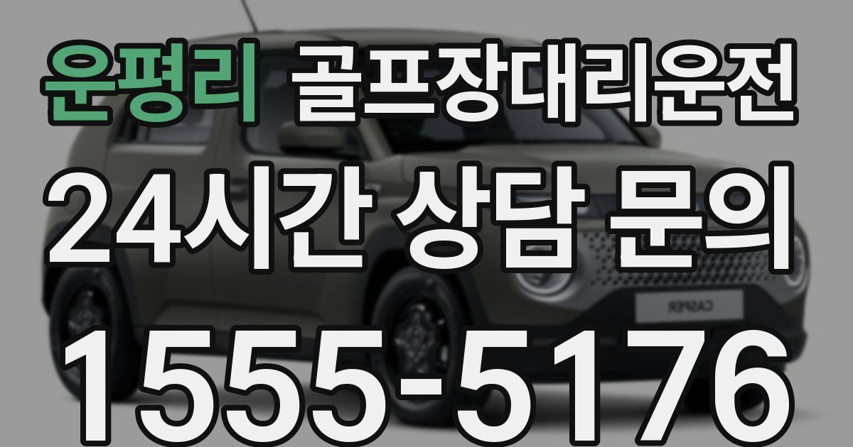골프장대리운전 서비스