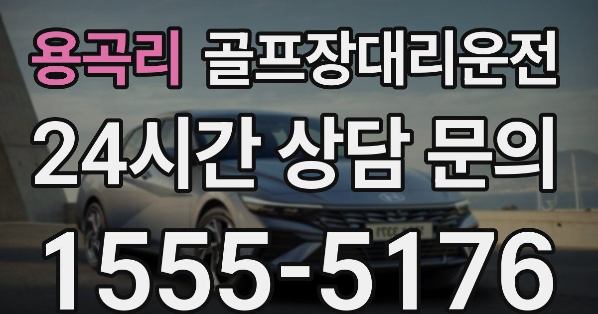골프장대리운전 서비스