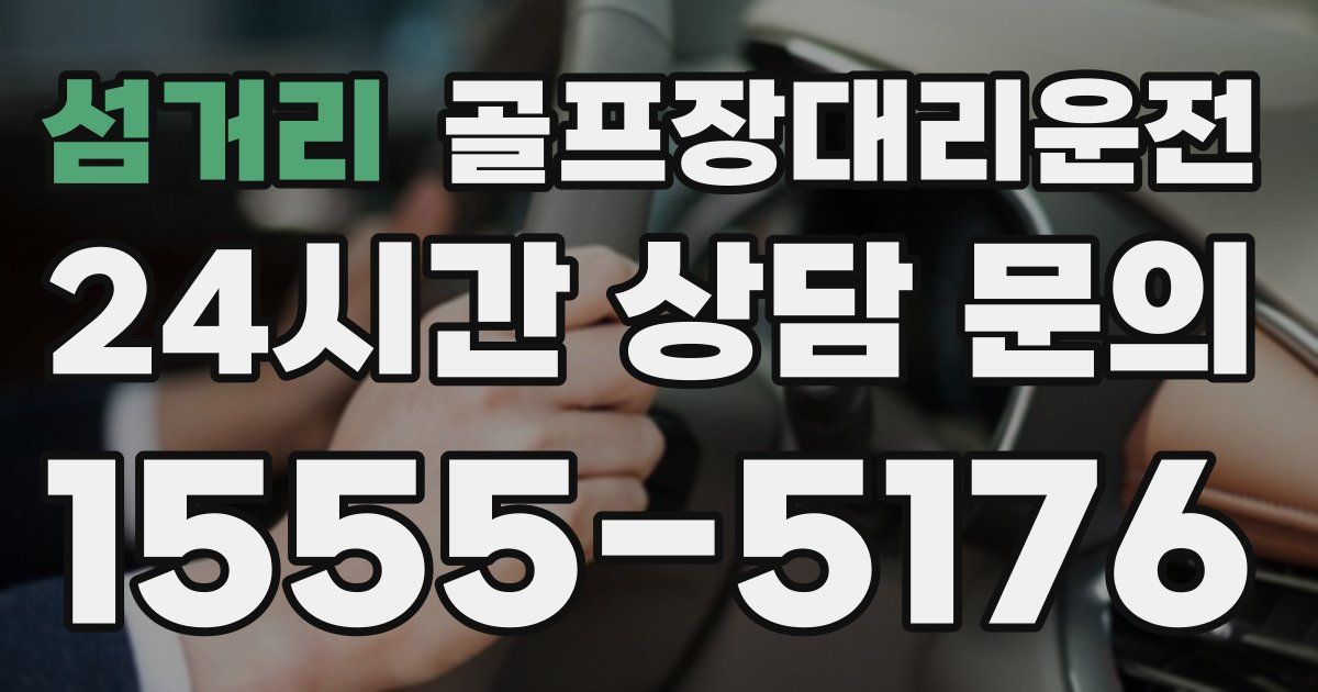 골프장대리운전 서비스