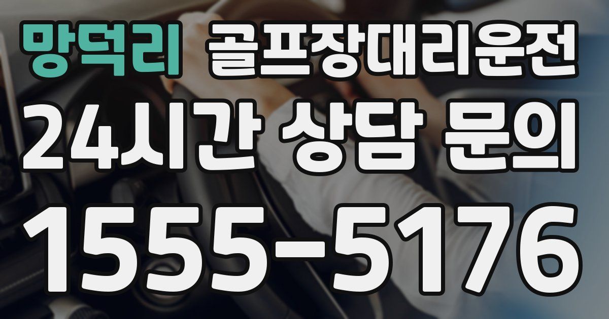 골프장대리운전 서비스