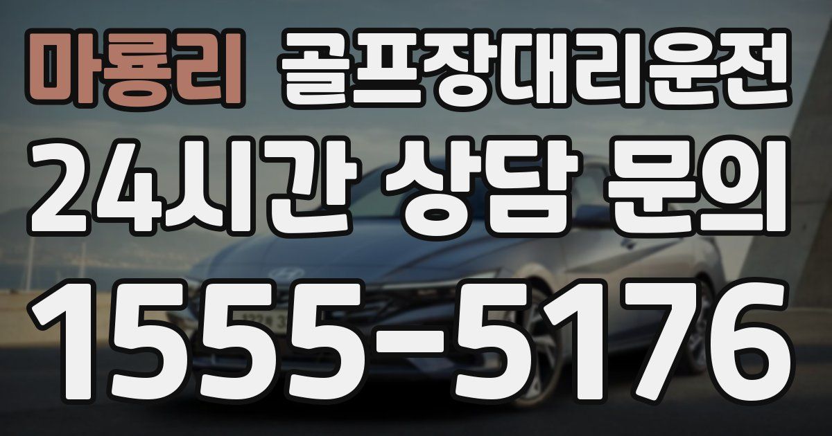 골프장대리운전 서비스