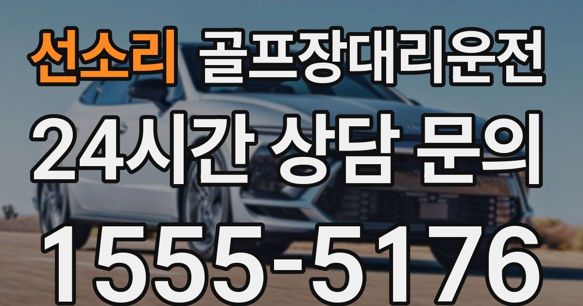 골프장대리운전 서비스