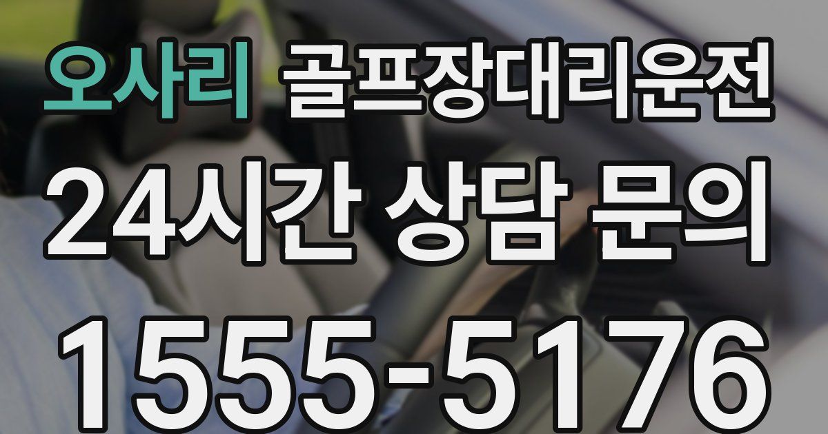 골프장대리운전 서비스