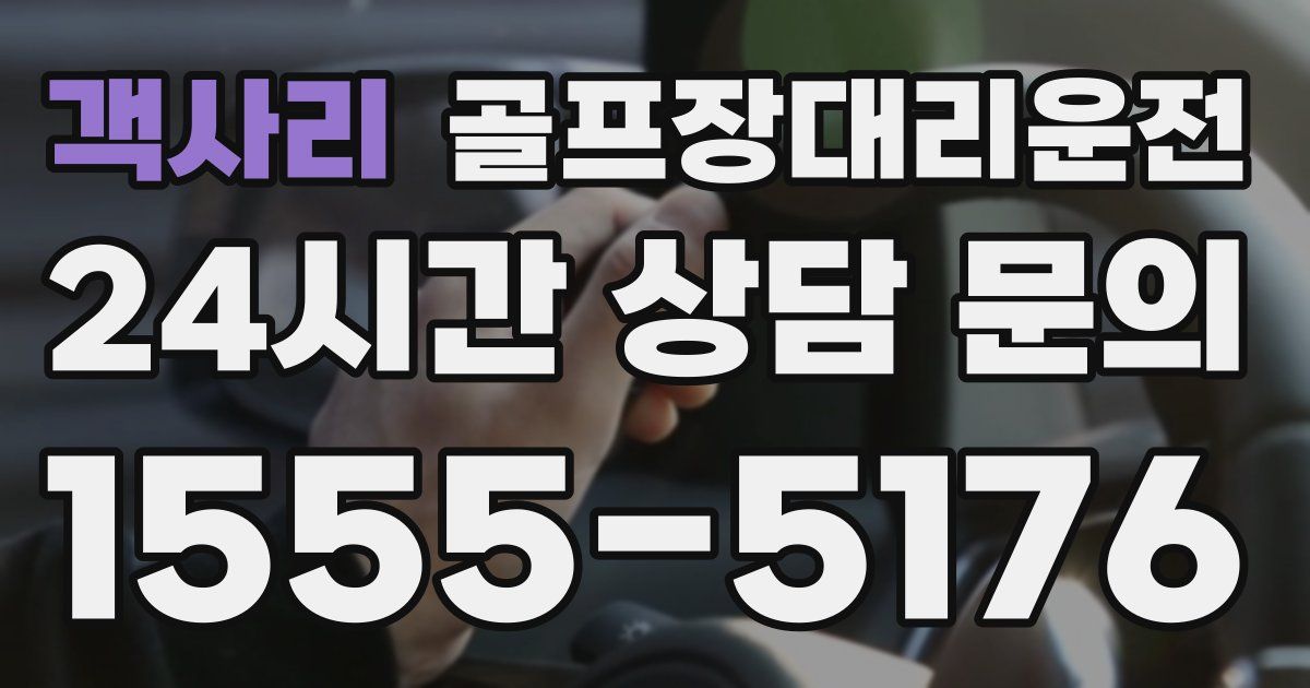 골프장대리운전 서비스