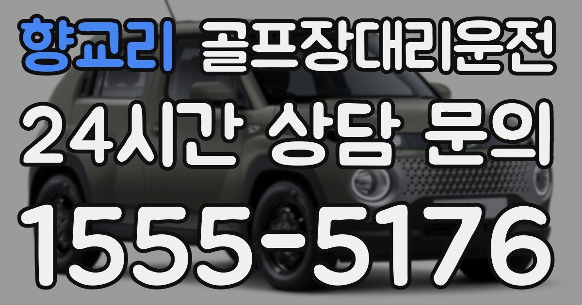 골프장대리운전 서비스