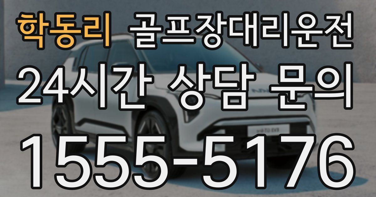 골프장대리운전 서비스