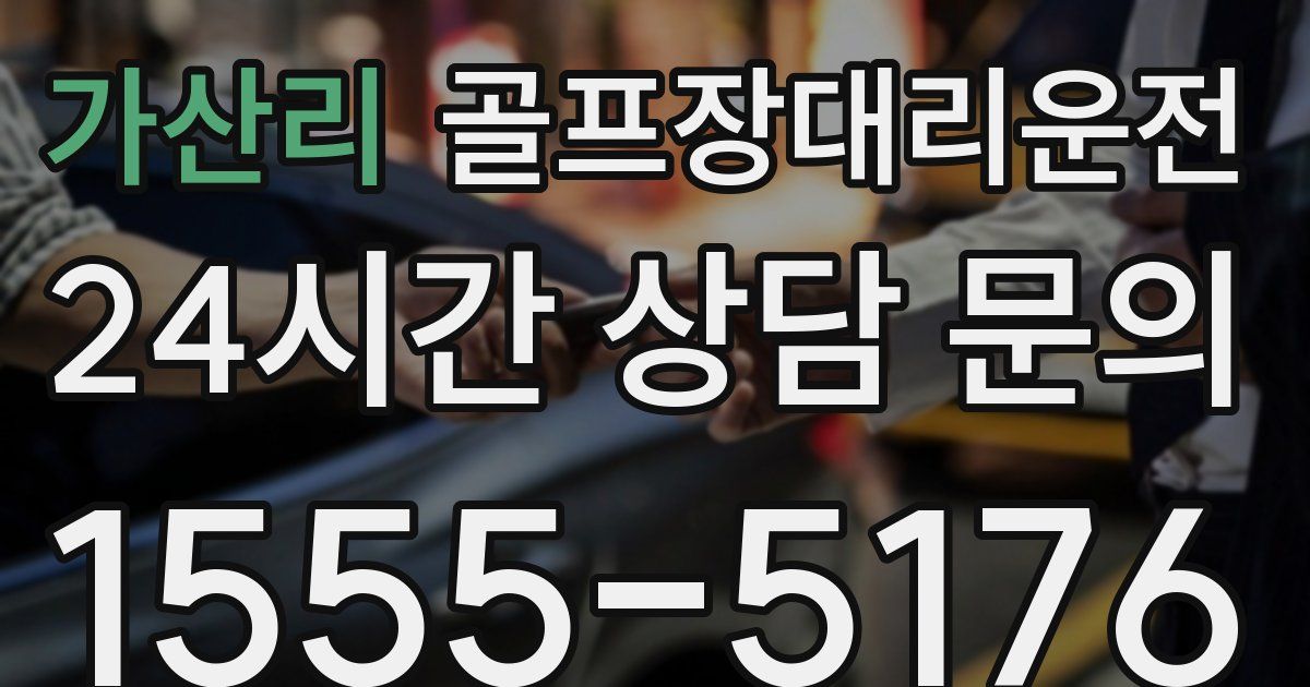 골프장대리운전 서비스