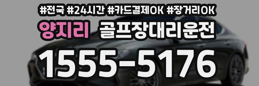 양지리 골프장대리운전