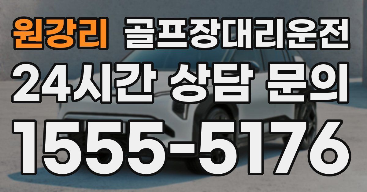 골프장대리운전 서비스