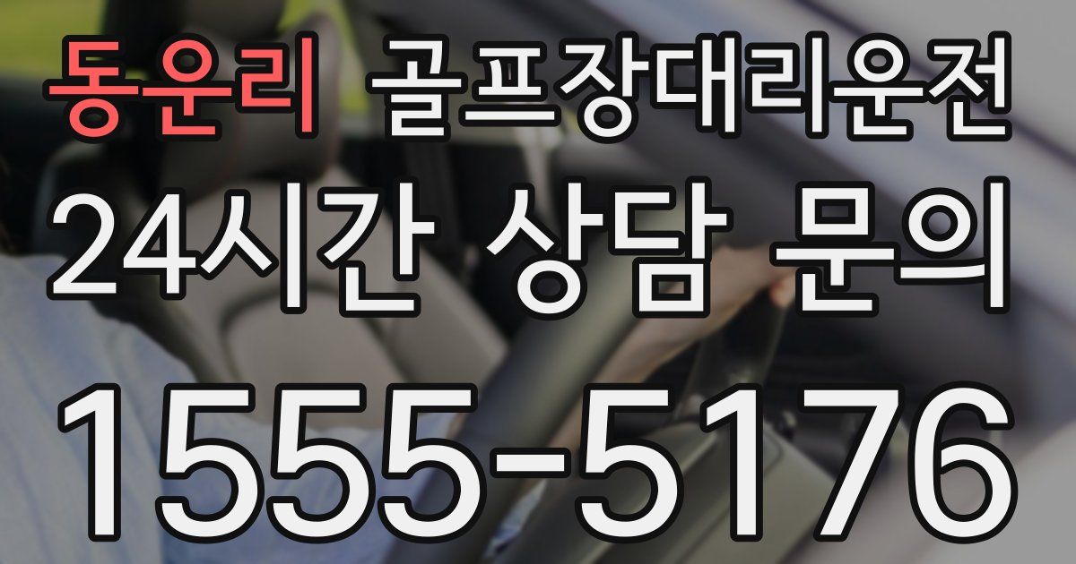 골프장대리운전 서비스