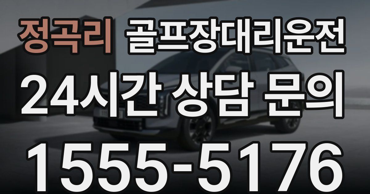 골프장대리운전 서비스