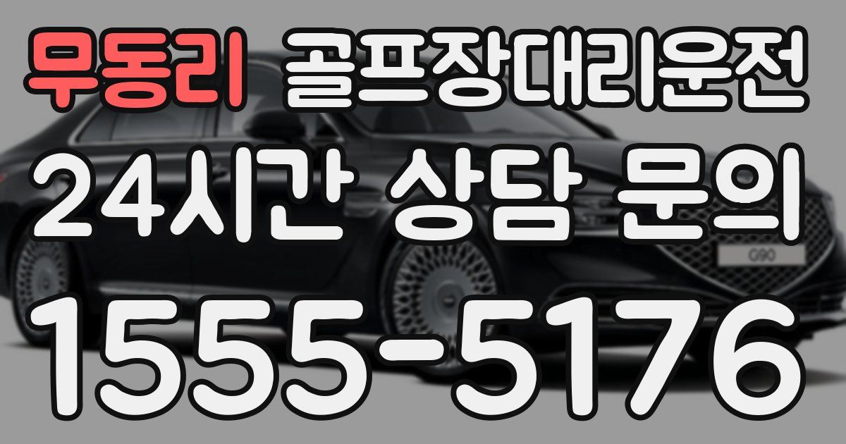 골프장대리운전 서비스