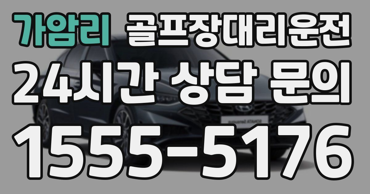 골프장대리운전 서비스