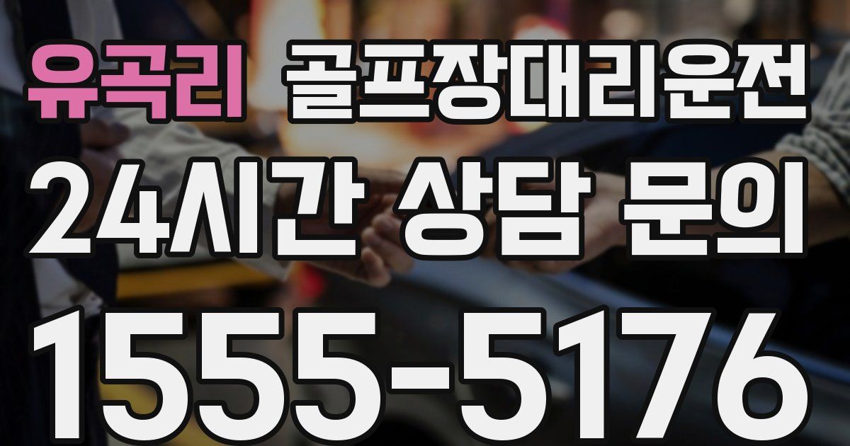 골프장대리운전 서비스