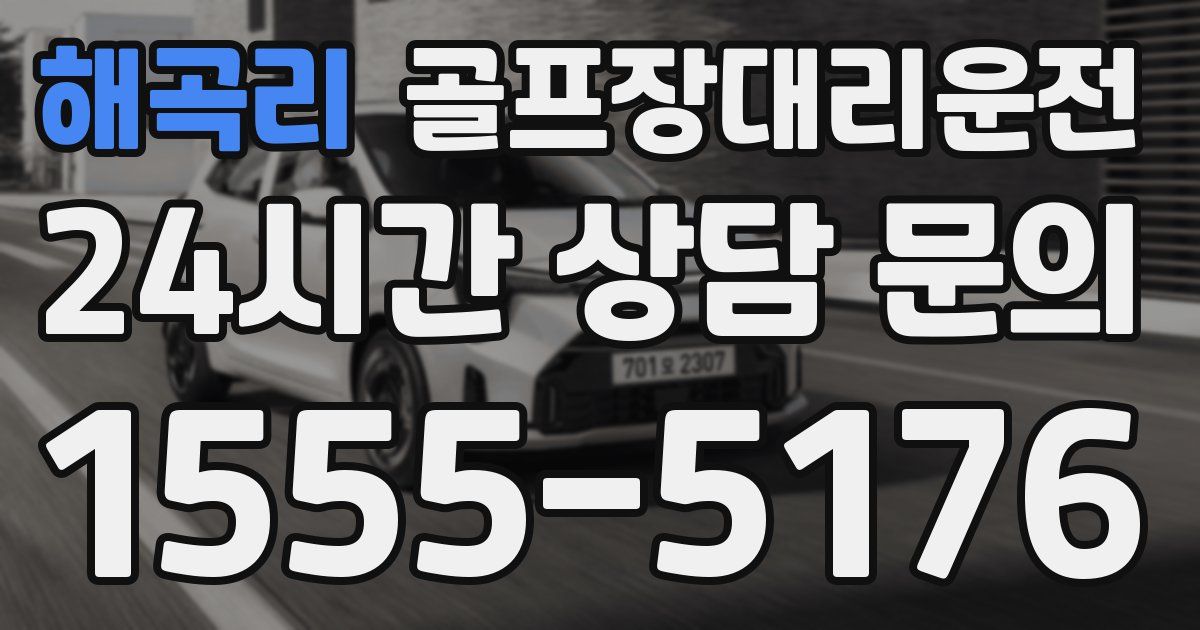 골프장대리운전 서비스