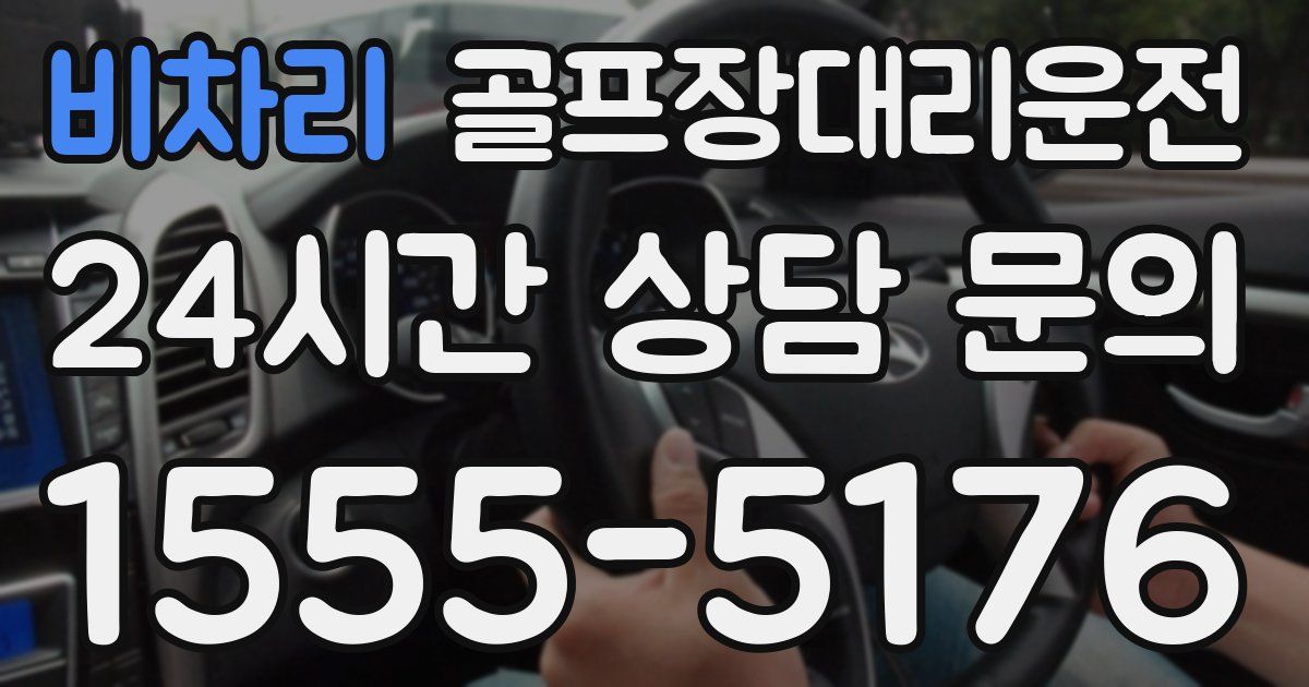 골프장대리운전 서비스