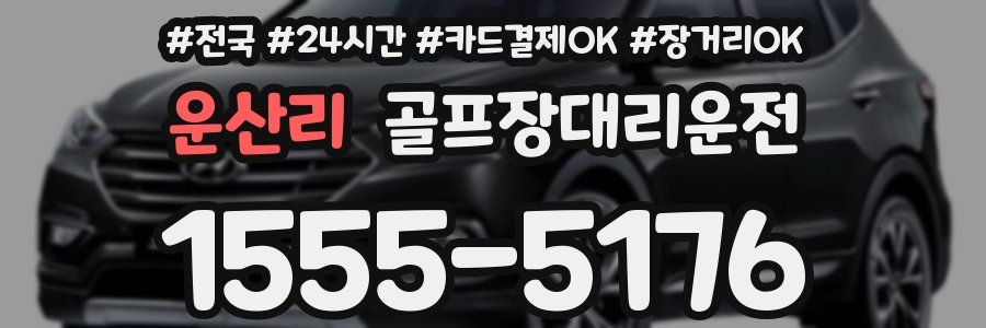 운산리 골프장대리운전