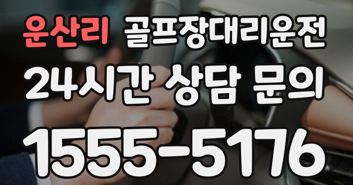 골프장대리운전 서비스