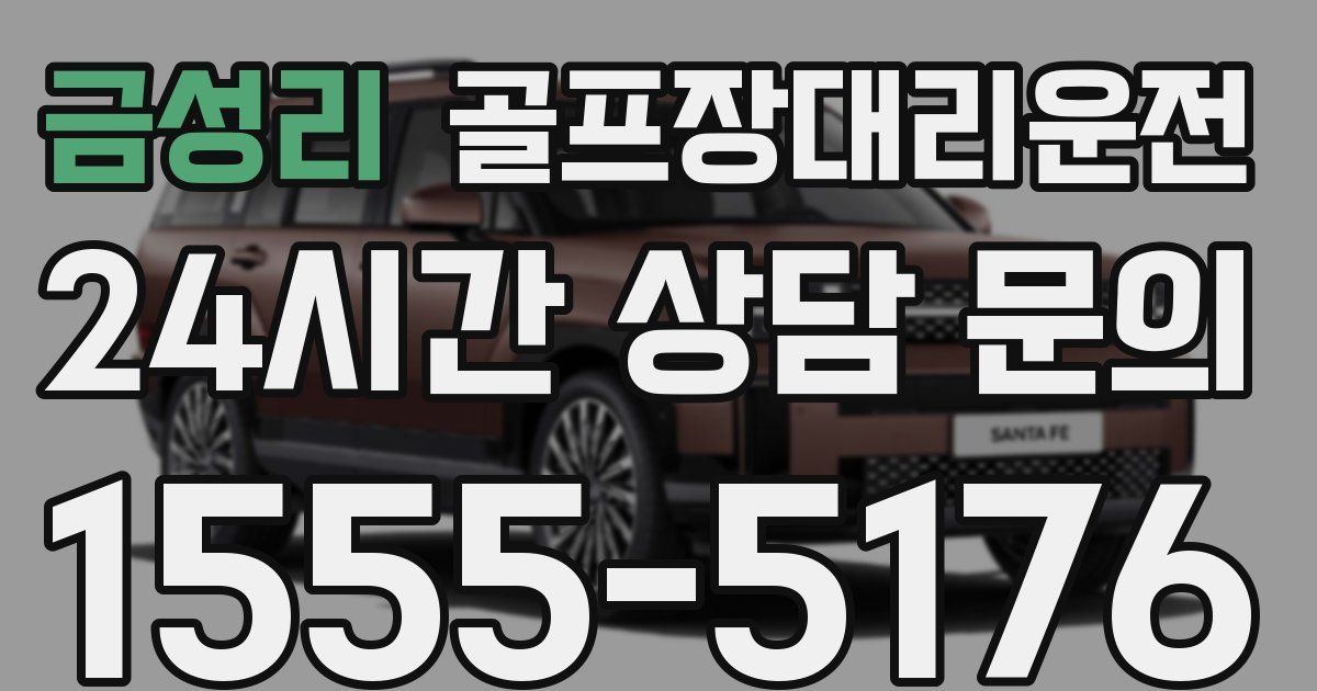 골프장대리운전 서비스