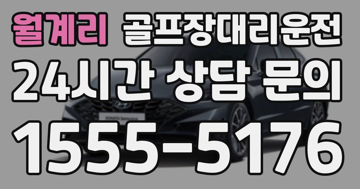 골프장대리운전 서비스