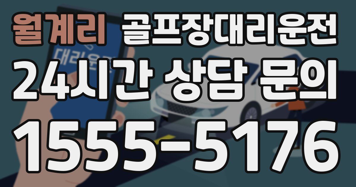 골프장대리운전 서비스