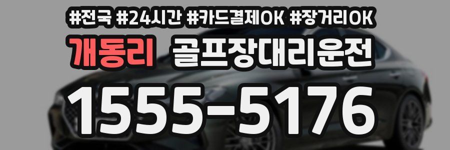 개동리 골프장대리운전