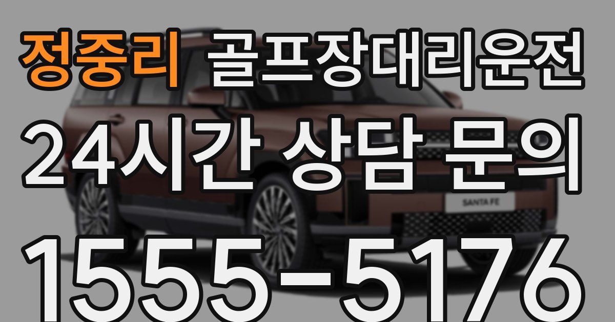 골프장대리운전 서비스