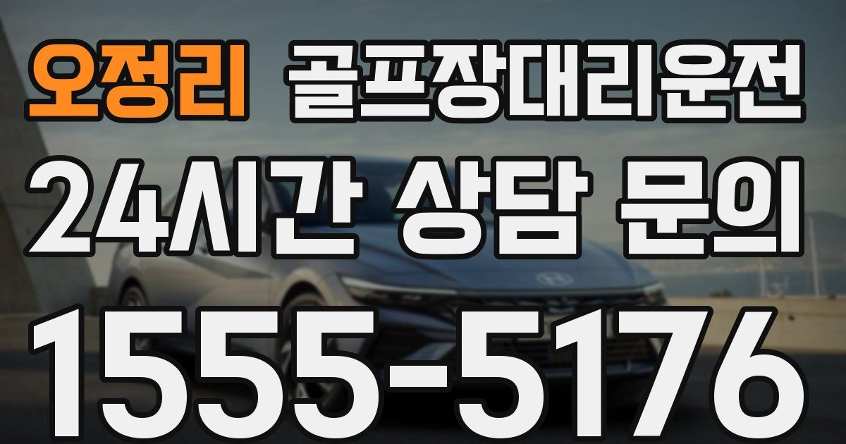 골프장대리운전 서비스