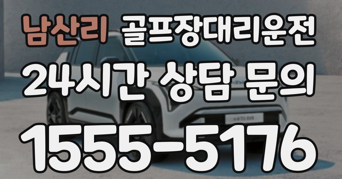 골프장대리운전 서비스