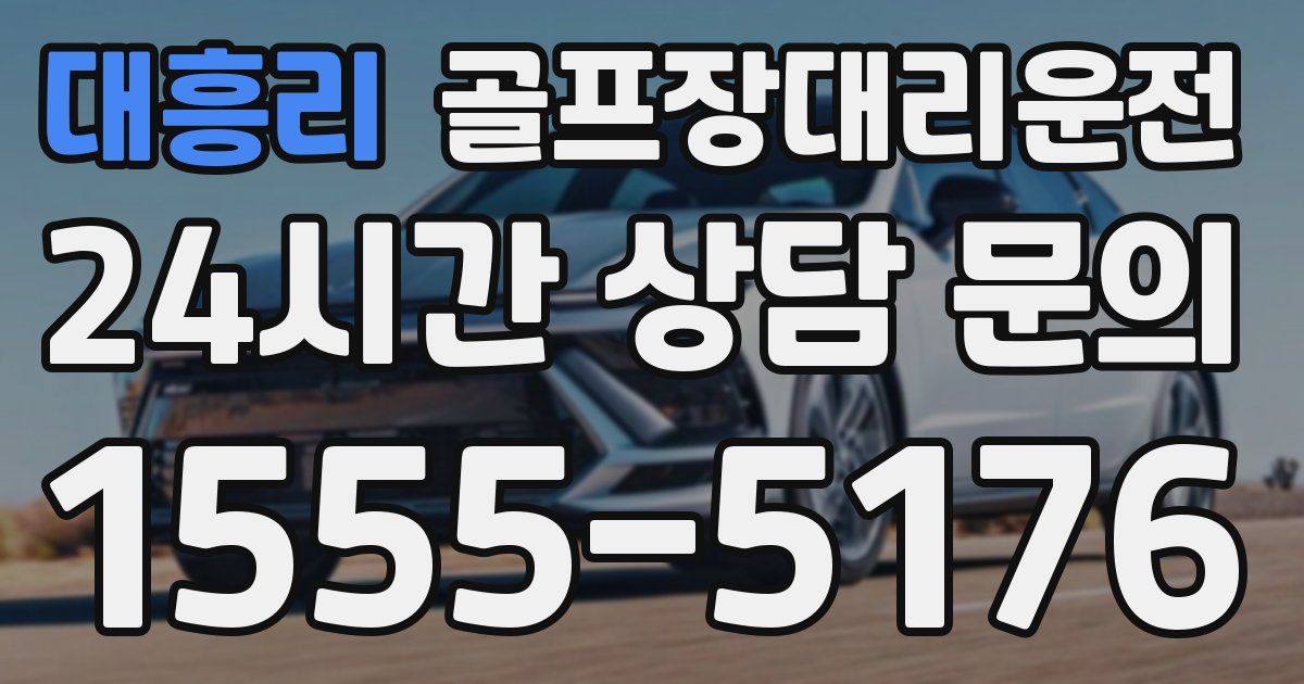 골프장대리운전 서비스