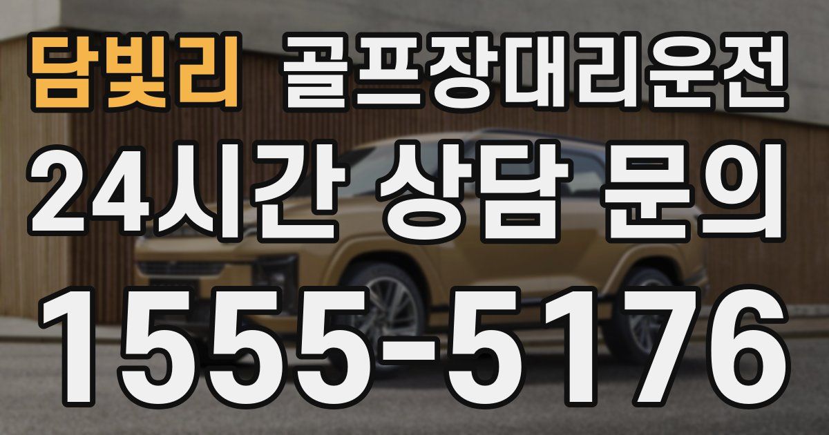 골프장대리운전 서비스