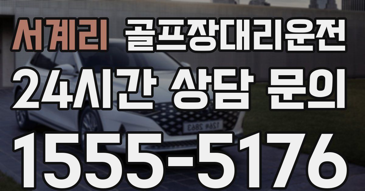 골프장대리운전 서비스