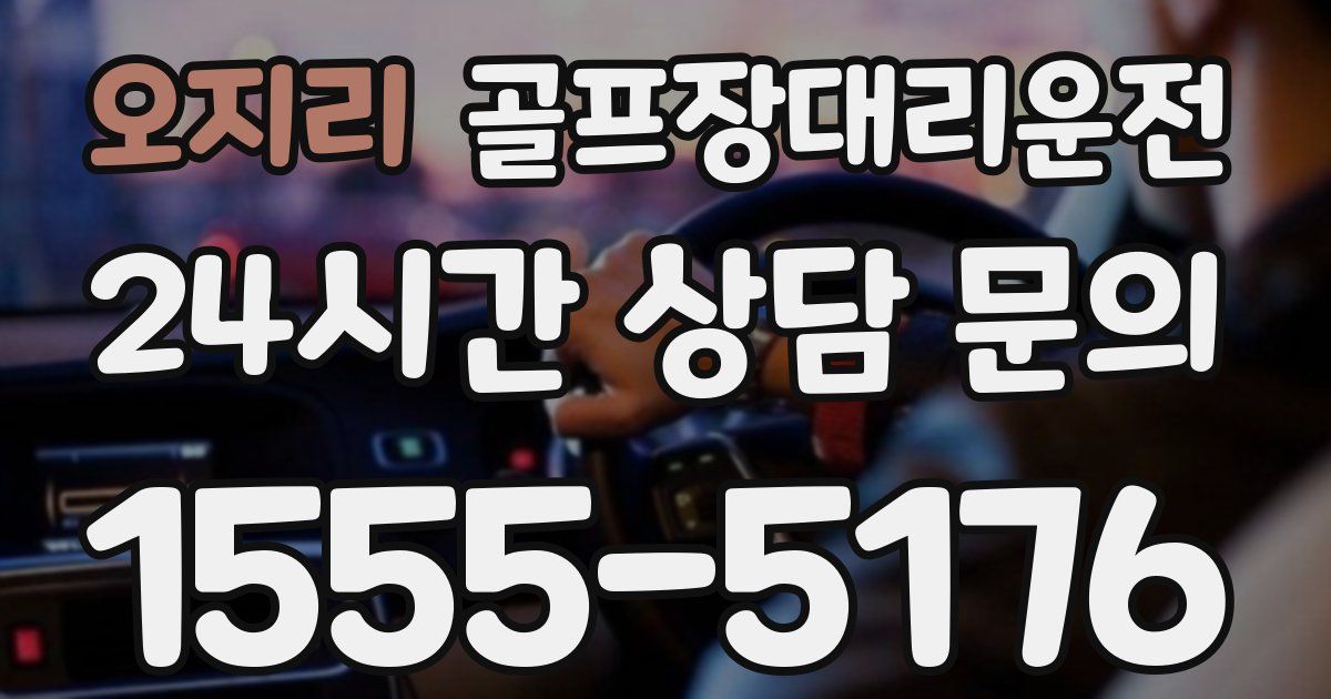 골프장대리운전 서비스