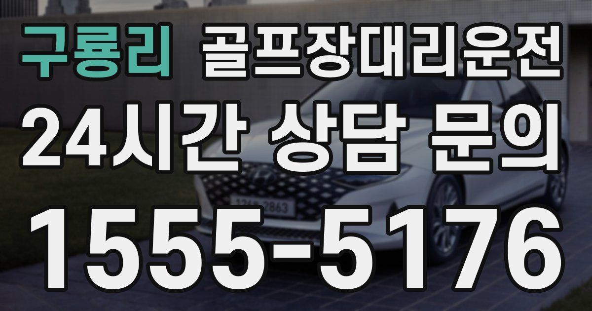 골프장대리운전 서비스