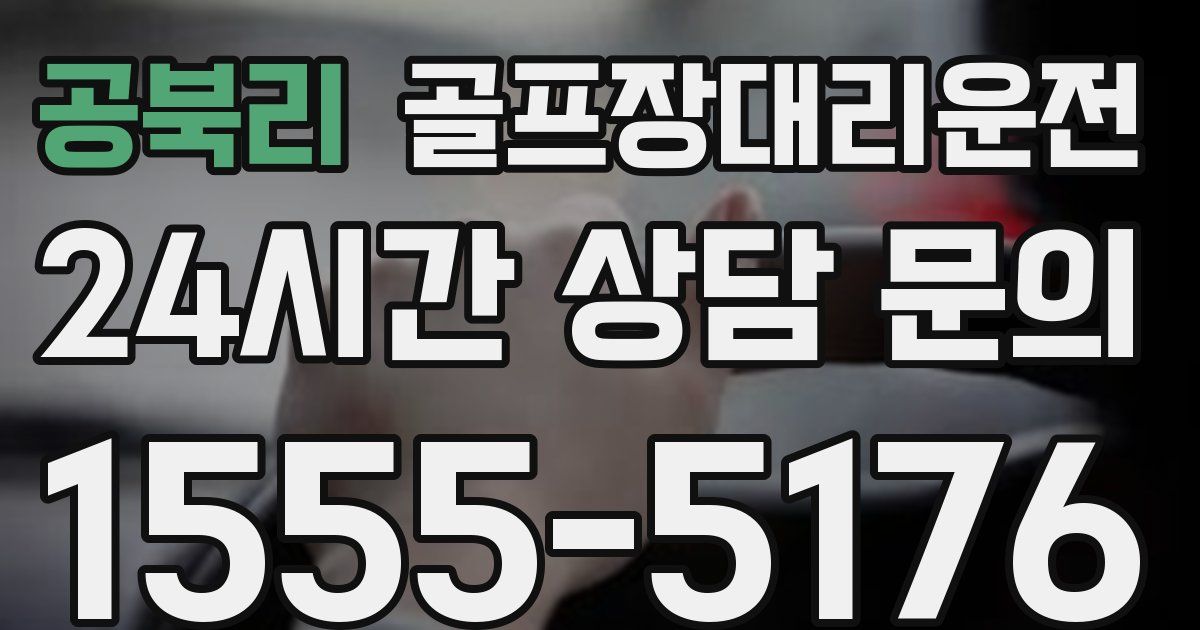 골프장대리운전 서비스
