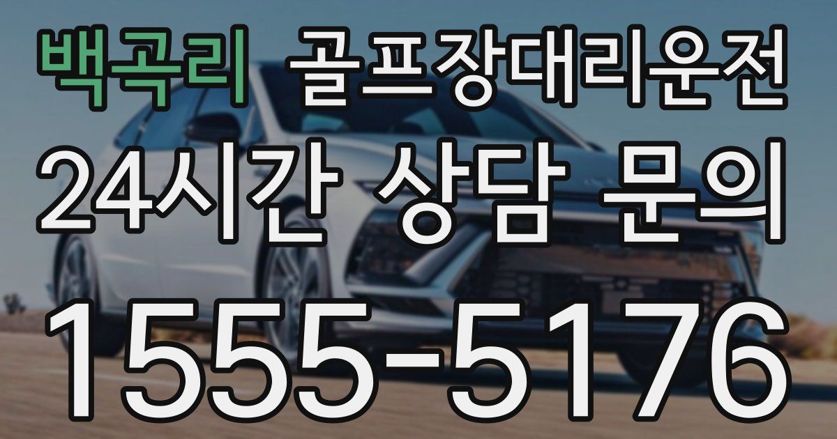 골프장대리운전 서비스