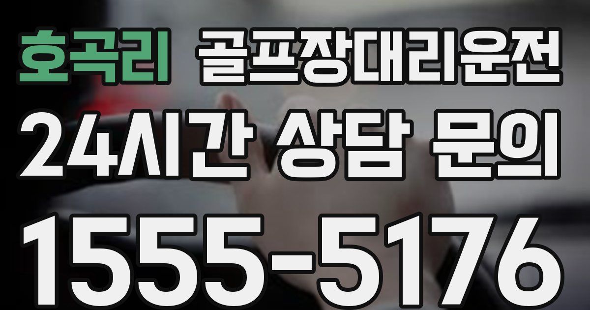 골프장대리운전 서비스