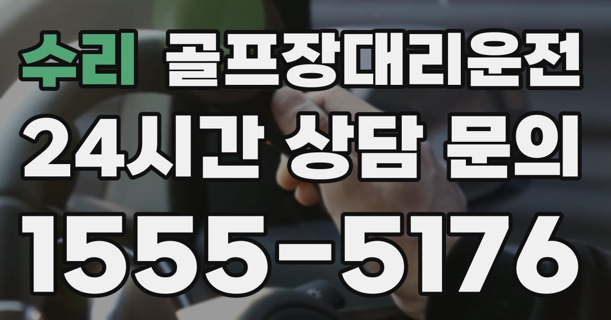 골프장대리운전 서비스