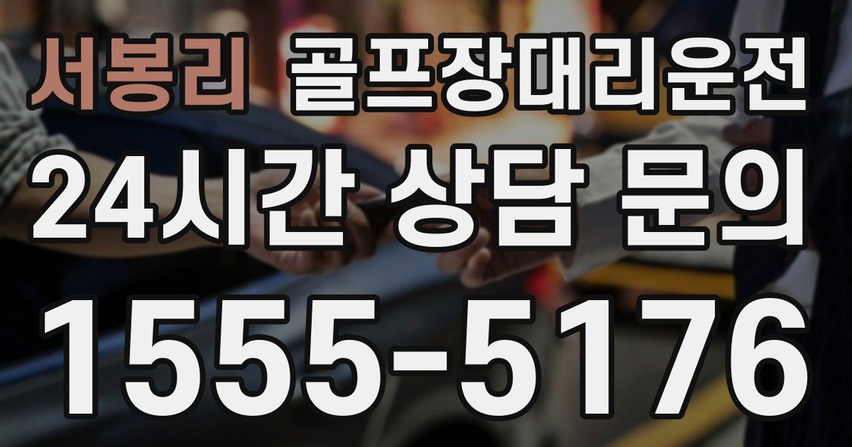 골프장대리운전 서비스