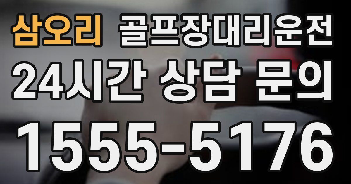 골프장대리운전 서비스