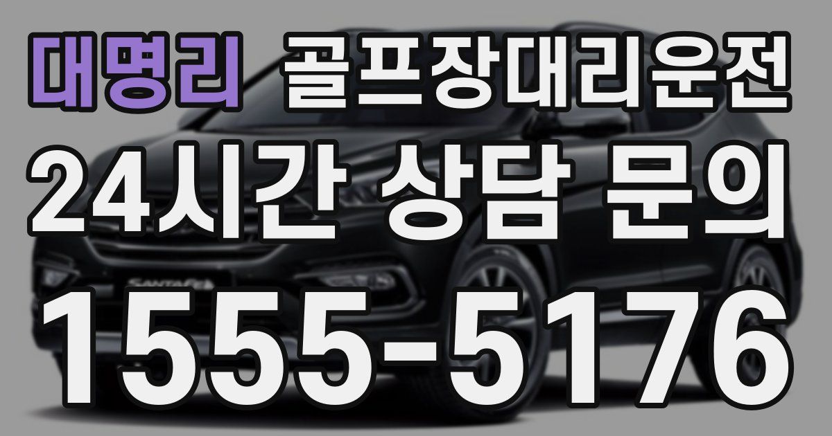 골프장대리운전 서비스