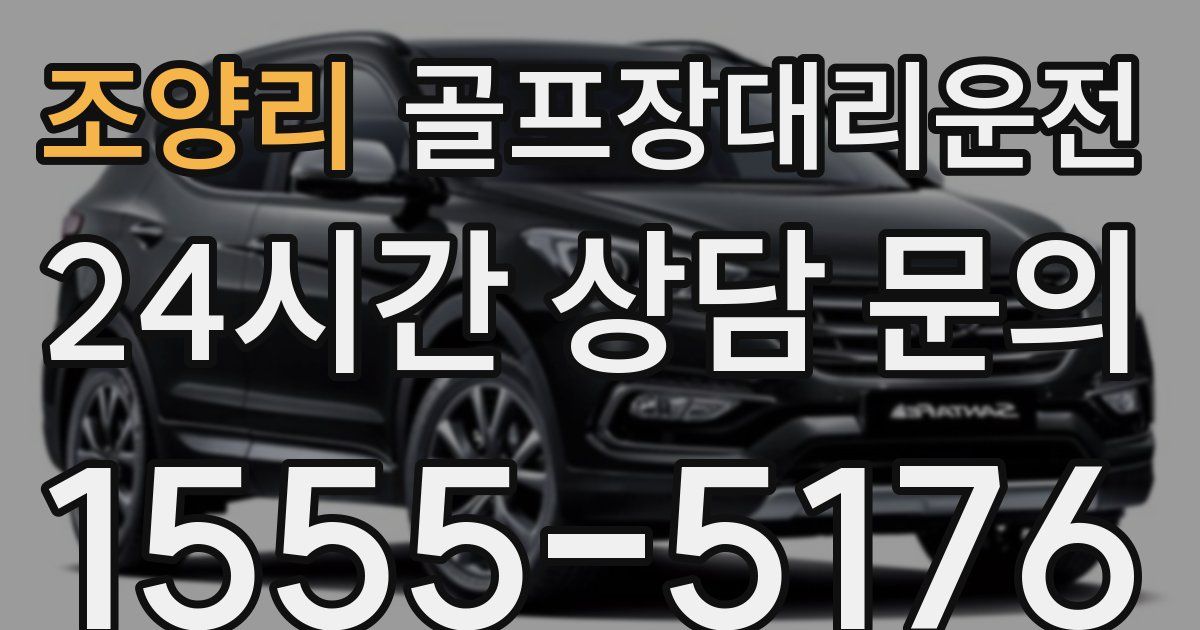 골프장대리운전 서비스