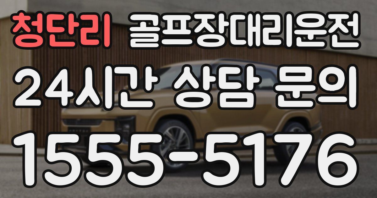 골프장대리운전 서비스