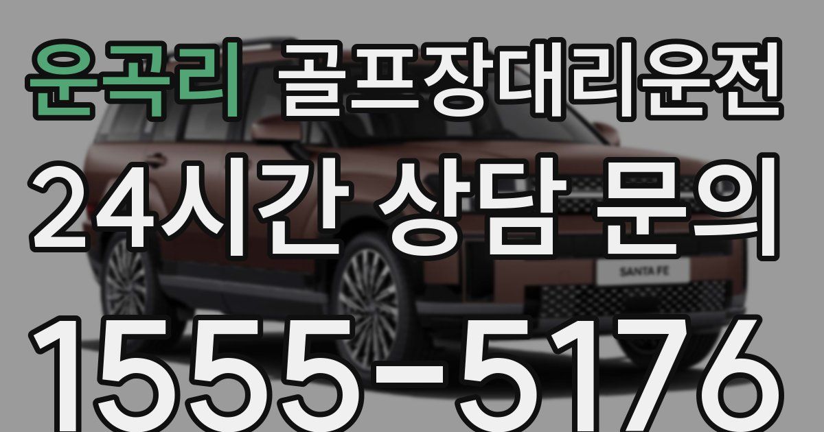 골프장대리운전 서비스