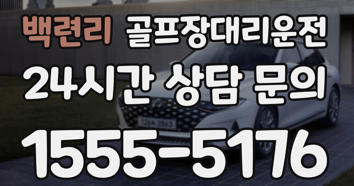 골프장대리운전 서비스