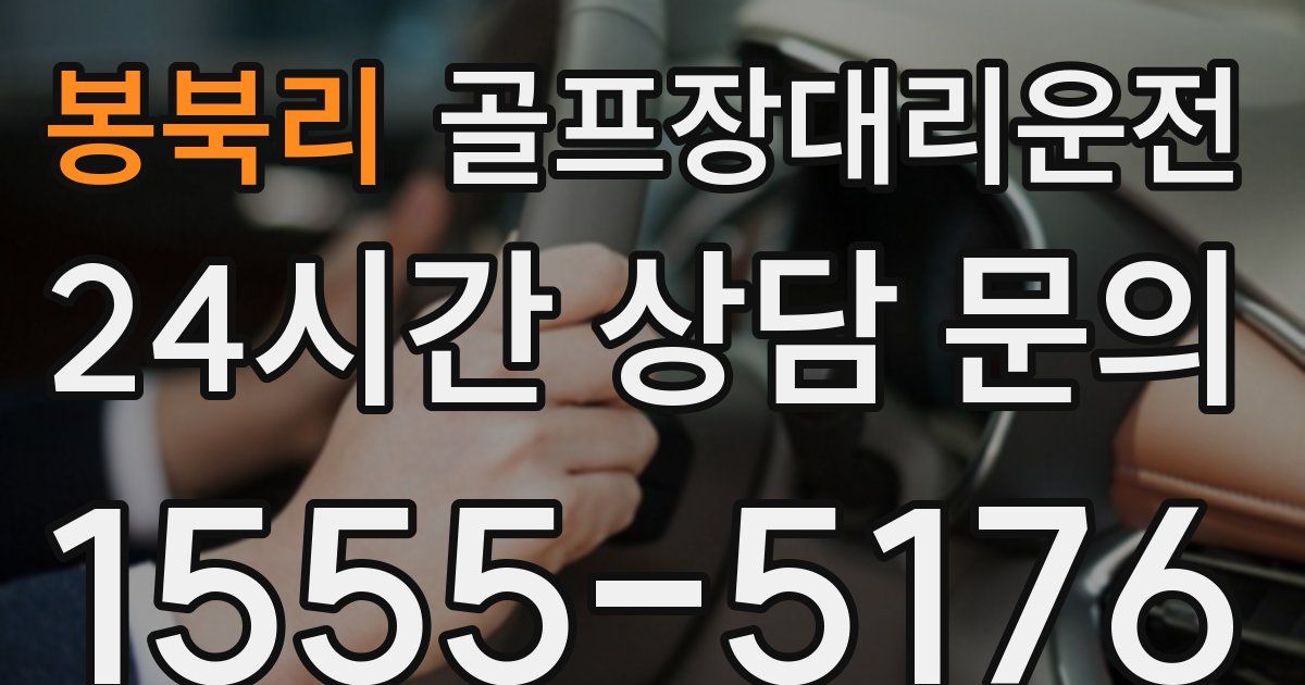 골프장대리운전 서비스