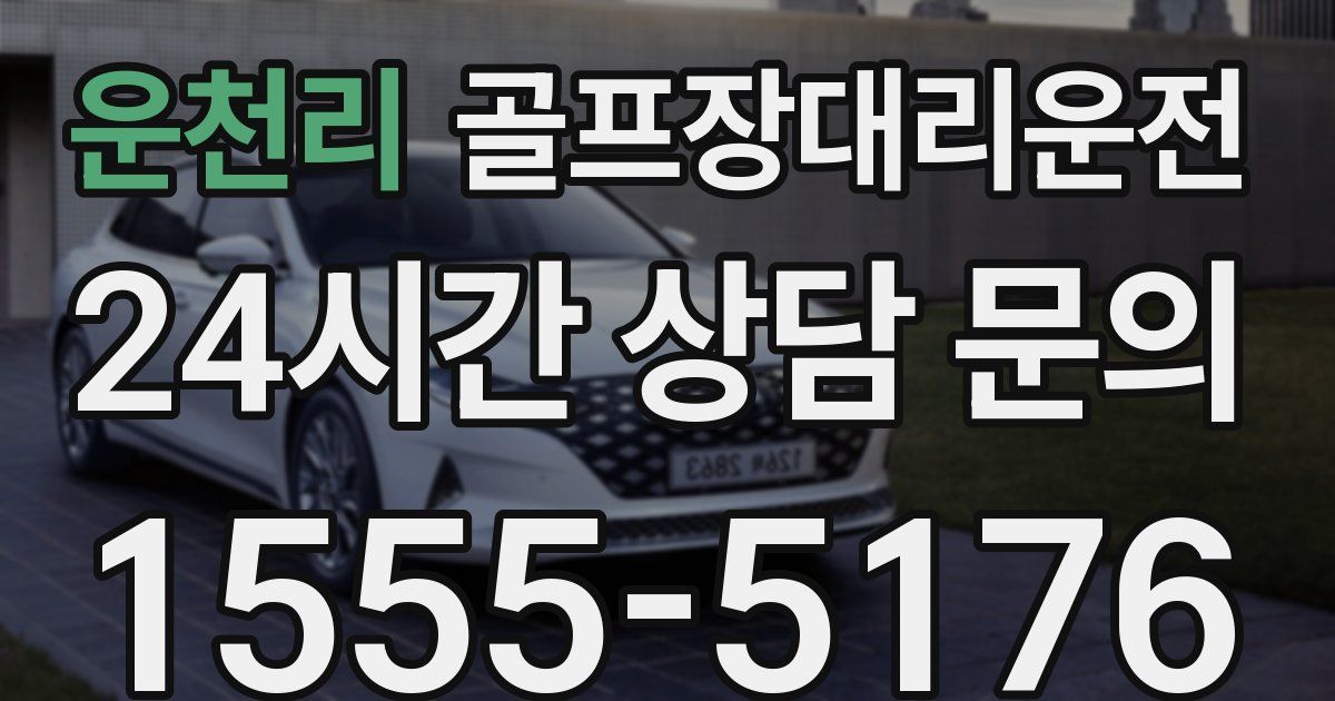 골프장대리운전 서비스