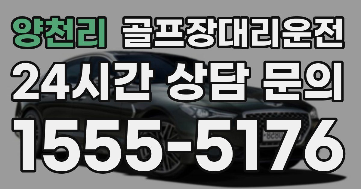 골프장대리운전 서비스