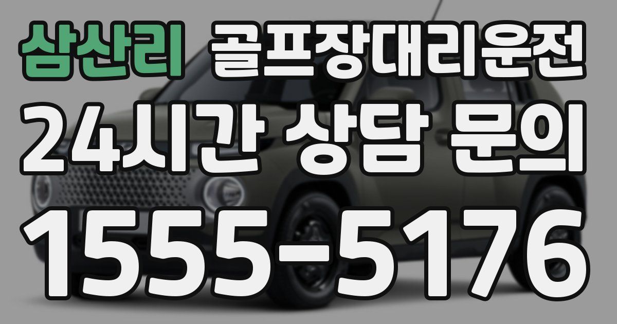 골프장대리운전 서비스