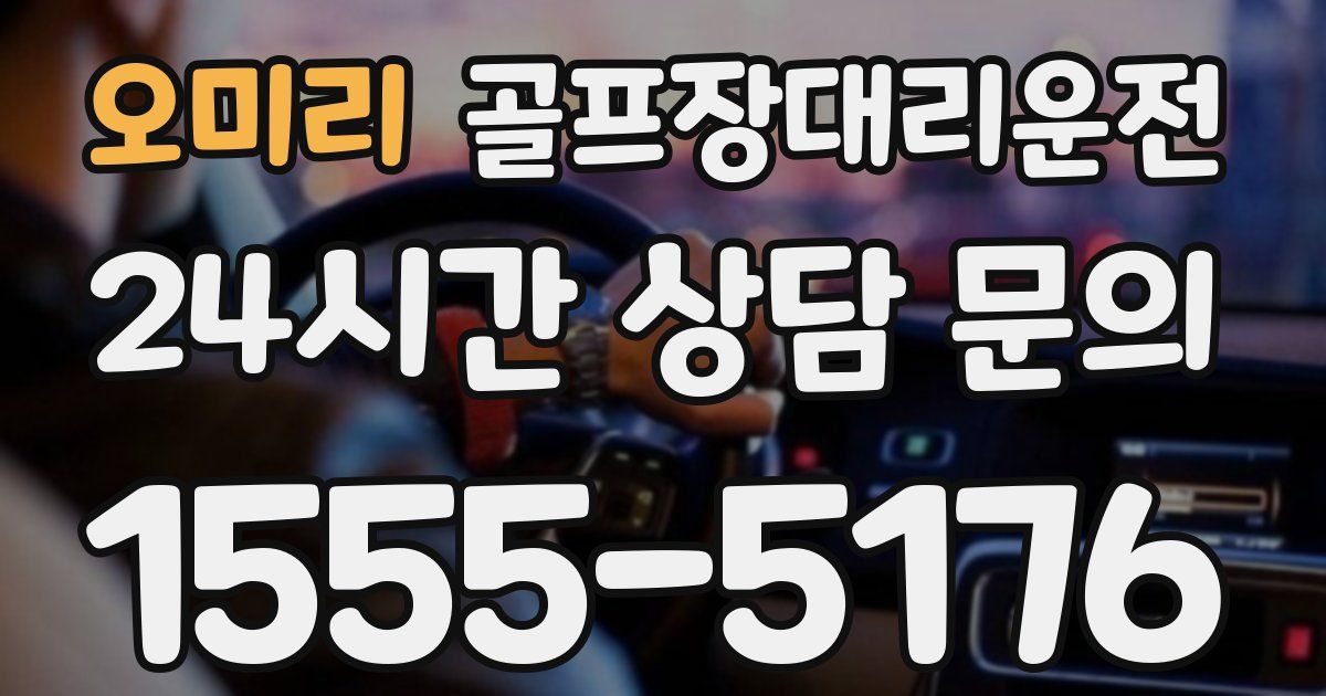 골프장대리운전 서비스